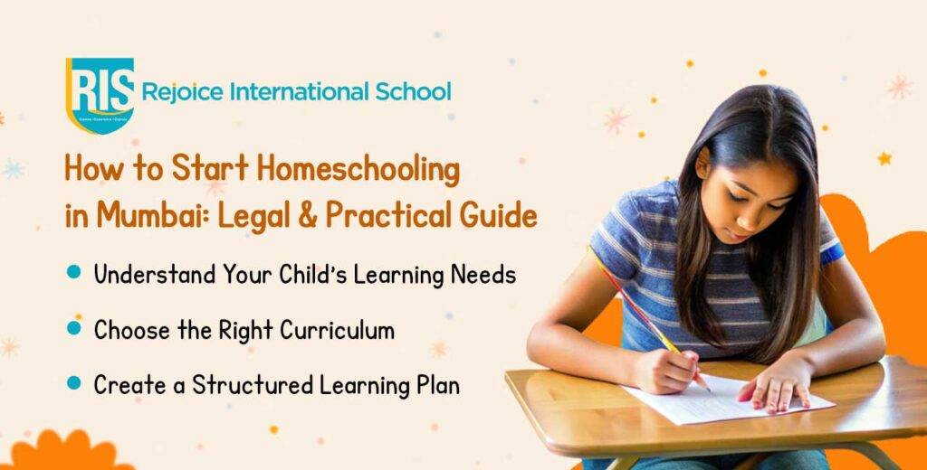 Student studying at home with a structured homeschooling learning plan