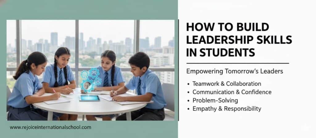Students building leadership skills together.