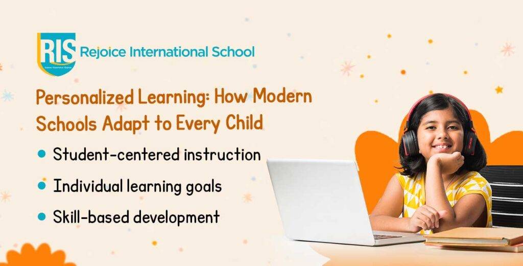Personalized learning student using laptop